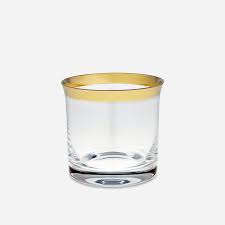 Glass Wide Golden Brim 20 Cl Glass Gold Svenskt Tenn Svenskt Tenn Glass Whisky Glass Glassware