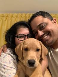 Celebrating Bart's 4th birthday with a little (dog friendly) cake.