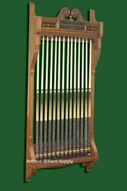 Just select any stain or paint color and choose your wrap. Antique Billiard Supply Cue Racks