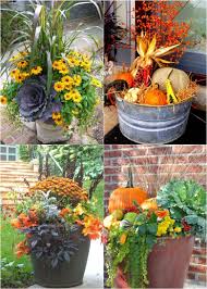 Try this fall lantern diy idea from 'darice'. 22 Beautiful Fall Planters For Easy Outdoor Fall Decorations Fall Planters Fall Outdoor Decor Fall Pots