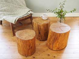 Petrified wood log table dimensions: Wooden Coffee Table Log Table Handmade Table Logs Etsy