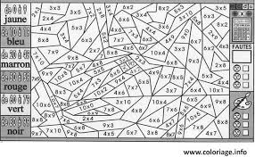 Coloriage magique 11 codes couleurs coloriage tete a. Coloriage Magique Ce2 Multiplication