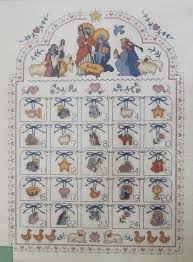 Blessed Nativity Advent Calendar Counted Cross Stitch Kit 8416 Dimensions Usa Counted Cross Stitch Kits Cross Stitch Nativity Advent Calendar