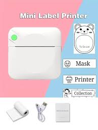 GOTOOGO 1 Set Mini Etikette Drucker & 1 Stück Ladekabel & & Drucken Papier  | SHEIN Schweiz