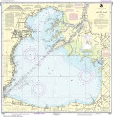 noaa nautical chart 14850 lake st clair