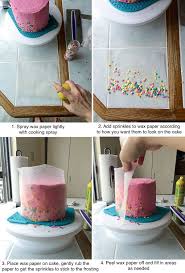 It will turn into a mess in a hurry! Pink Confetti Chocolate Chip Cake The First Year Chocolate Chip Cake Cake Decorating Cupcake Cakes