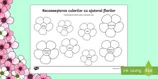 A venit in sfarsit primavara si o data cu ea si dragostea a inflorit. Flori De PrimÄƒvarÄƒ Recunoasterea Culorilor PaginÄƒ De Colorat