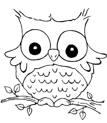 Free printable owl coloring pages for kids. Simple Owl Coloring Pages For Kids Drawing With Crayons