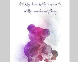 Little hearts never fear…when teddy bears are near. Teddy Bear Quote Etsy
