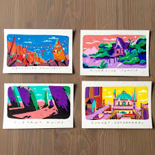 Travel Blues 8 8 Posca Markers These Are The Last 4 Pieces I Did Thank You So Much For The Support Of The First 4 Marker Art Art Illustration Art