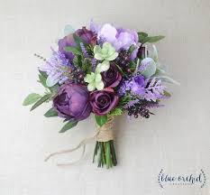 Wedding Flowers Purple Bouquet Wedding Bouquet Bridal Bouquet Silk Wedding Bouque In 2020 Purple Wedding Flowers Purple Wedding Flowers Centerpieces Purple Bouquet