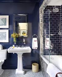 When Designer Davidnettosays Was Commissioned To Transform An Old Fashioned Prewar Apartment For A B In 2020 Bathroom Interior Design Elle Decor Bathroom Design Small