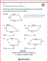 Free interactive geometry worksheets with solutions. Area Of Quadrilateral Worksheets