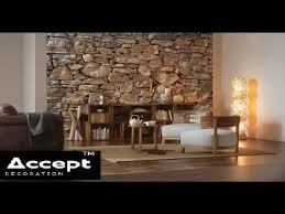 3d Wallpaper Youtube Stone Wall Stone Wallpaper Photo Mural