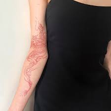 Dragao Vermelho Tamanho Grande Tatuagem Temporaria Adesivos Para Homens Mulher Braco Arte Do Corpo A Prova Dwaterproof Agua Falso Tatuajes Temporales Decalque Tatto Tatuagem E Arte Corporal