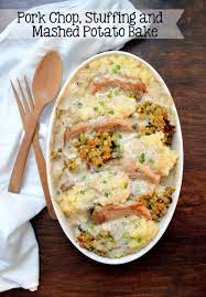 Maybe you would like to learn more about one of these? Joyously Domestic Pork Chop Stuffing And Mashed Potato Casserole