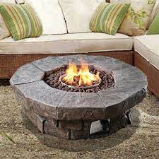 Annabesook Stone Propane Fire Pit Outdoor Fire Pit Gas Firepit Propane Fire Pit Table