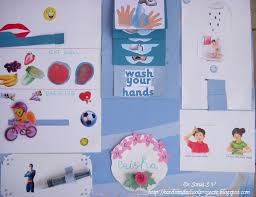 cards crafts kids projects health hygiene interactive chart