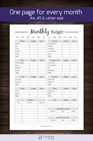 Monthly Budget Planner Printable Finance Money Tracker Spending Expense Tracker Personal Home Organizer Home Management Pdf Planner Monthly Budget Planner Monthly Budget Budget Planner