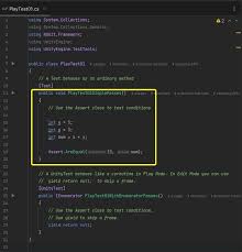 Creating a Play Mode Test with Unity's Test Framework in Unity 2022