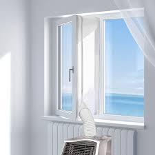 Very few brands make casement window acs, but we rounded up eight vertical window air conditioners from four different manufacturers, and one of them should meet. Amazon Com Hoomee 400cm 157 Universal Window Seal For Portable Air Conditioner And Tumble Dryer Works With Every Mobile Air Conditioning Easy To Install Air Exchange Guards With Zip And Adhesive Fastener Home