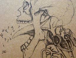 Skull Drawing Creepy Gothic Happy Birthday Card By Mireog Skulls Drawing Birthday Cards Images Skull Drawing