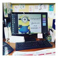 After a despicable day helping gru steal some of the most famous icons in the world, the minions were enjoying a nice, relaxing cruise around the world. Minions On Twitter You Re One In A Minion Dediche Minions Working Office Computer Desktop Tenero Minionlove Happythursday Https T Co S07b8od5gr