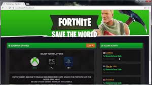 The the appeal of save the world is tricky to describe precisely because it does not replicate the formula of any other game. Fortnite Save The World Redeem Code Free Ps4 Xbox Pc Youtube