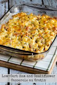Ham And Cauliflower Casserole Au Gratin Video Kalyn S Kitchen Recipe Low Carb Casseroles Recipes Keto Recipes Easy