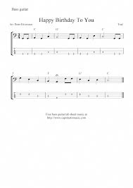 Free Bass Guitar Tab Sheet Music Happy Birthday To You Guitartips Bass Guitar Bass Guitar Tabs Bass Guitar Quotes