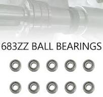 10Pcs/20Pcs 683ZZ Ball Bearing 3mm x 7mm x 3mm High Carbon Steel Z1 Double Shielded Deep Groove Bearings - AliExpress 13