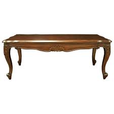 Accent table w/ 2 drawers. Queen Anne Coffee Table With Carving Mahogany Akd Furniture