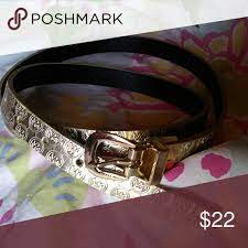Mk Michael Kors Gold Belt Size Xl Michael Kors Gold Michael Kors Gold Belts
