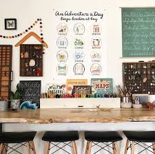 Desk For 4 Colored Pencils School Room Home Decor School Break