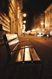 Free Bench Night Street Lights Bokeh Image Download Street Light Bokeh Lights Night Aesthetic