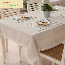 Cotton Fabric Colorful Table Cloth Tablecloth Pastoral Rectangular Small Fresh Tv Cabinet Cover Dining Table Cloth Tablecloth Dining Table Cloth