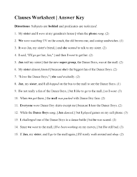 Independent and dependent variables online worksheet for 6. Independent Dependent Clauses Worksheet Printable Worksheets And Activities For Teachers Parents Tutors And Homeschool Families
