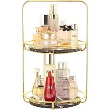Vanity mirror + medicine cabinet collections. Amazon Com Hersoo Gold With Removeable Marble Large Vanity Tray Double Jewelry Tray Two Tiered Perfume Tray Dai Perfume Tray Vanity Tray Jewelry Tree Stand