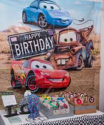 Cars Party Favor Table Racing Flag Canvas Favor Bag Cars Party Favors Cars Party Cars Birthday