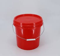 13L Plastic Paint Bucket - Food Grade Airtight Round