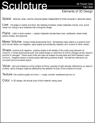 Pin By Ellen Jaye Benson On Elements And Principles Of Art Design Worksheets Sculpture Lessons Art Lesson Plans 3d Art Projects