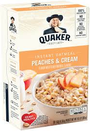 Label quaker instant oatmeal nutrition facts. Quaker Instant Oatmeal Peaches Cream 10 Packets Walmart Com Walmart Com