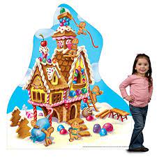 Maybe you would like to learn more about one of these? Amazon Com 5 Ft 5 In Candy Land Gingerbread House Standee Standup Photo Booth Prop Background Backdrop Party Decoration Decor Scene Setter Cardboard Cutout Home Kitchen
