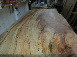 Spalted Beech Dining Table Nearly Finished Natural Edge Table Wood Dining Table Beech
