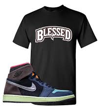 The air jordan collection curates only authentic sneakers. Air Jordan 1 Retro High Og Bio Hack T Shirt Black Blessed Arch Cap Swag