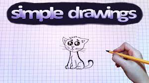 Simple Drawings 63 How To Draw Sad Little Cat Youtube Black cute sad grumpy cat kitten silhouette. simple drawings 63 how to draw sad little cat