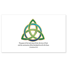 Triquetra Symbol Of The Holy Trinity Christian Folded Note The triquetra symbol is an ancient surface pattern, most commonly found in celtic knotwork art. triquetra symbol of the holy trinity