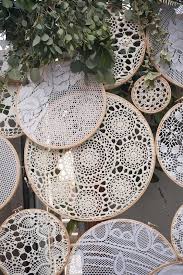 Crochet Wedding Decor In 2020 Embroidery Hoop Crafts Boho Wedding Decorations Shabby Chic Bridal Shower