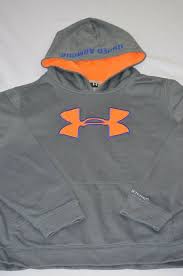 Under Armour Hoodie Youth Xl Storm Grey Big Logo Sweatshirt Orange Fashion Clothing Shoes Accessories Kidscl Youth Hoodies Sweatshirts Under Armour Hoodie