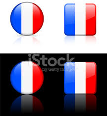 Drapeau français) is a tricolour flag featuring three vertical bands coloured blue (hoist side), white, and red. Franciya Flag Knopku Nabor Stokovyj Vektor Freeimages Com